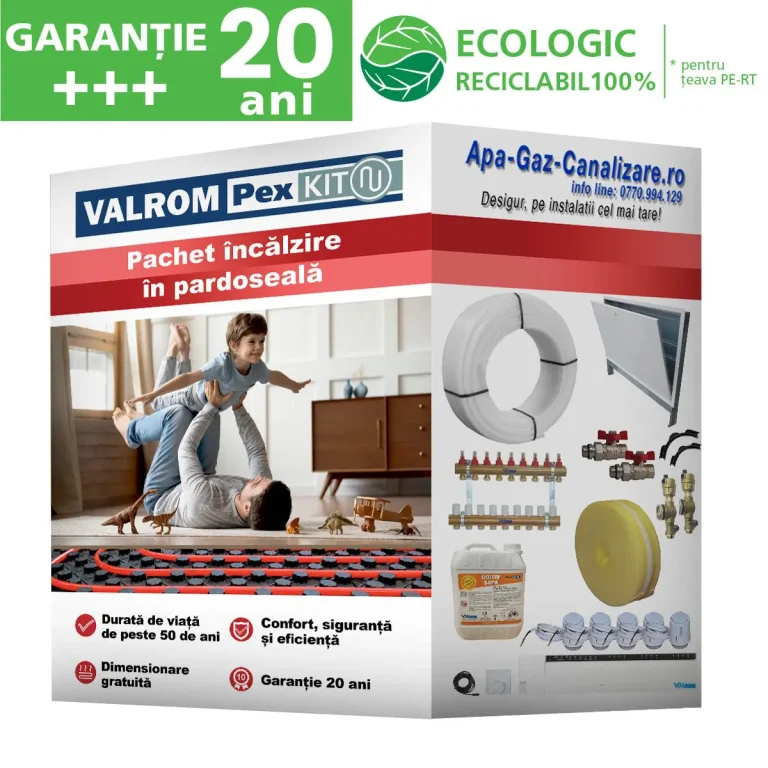 Pachet Pexkit Ecologic incalzire in pardoseala cu automatizare